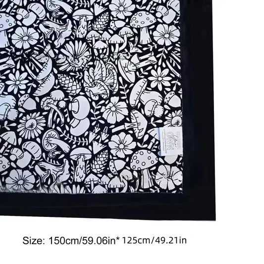 DIY Coloring Blanket 24 Color Pens Washable Reusable Soft Fleece Drawing Blanket DIY Painting Blanket for Kids Adults Home Decor