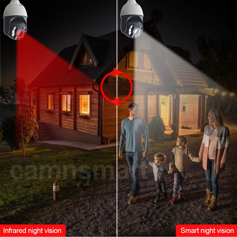 Smart WIFI Bulb Security Camera