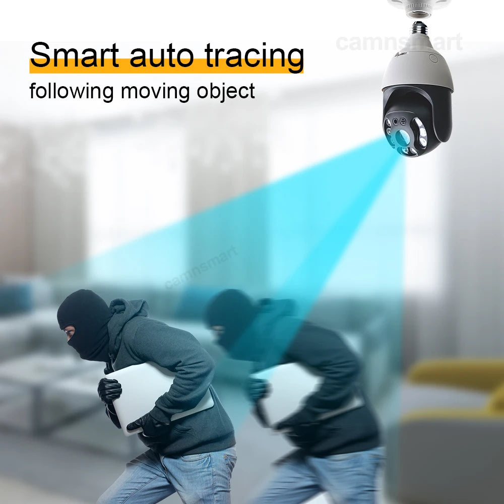 Smart WIFI Bulb Security Camera