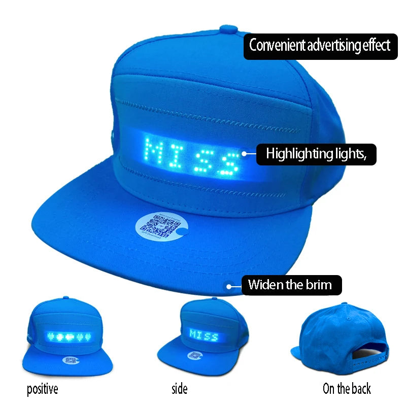 Luminous LED Bluetooth Message Cap