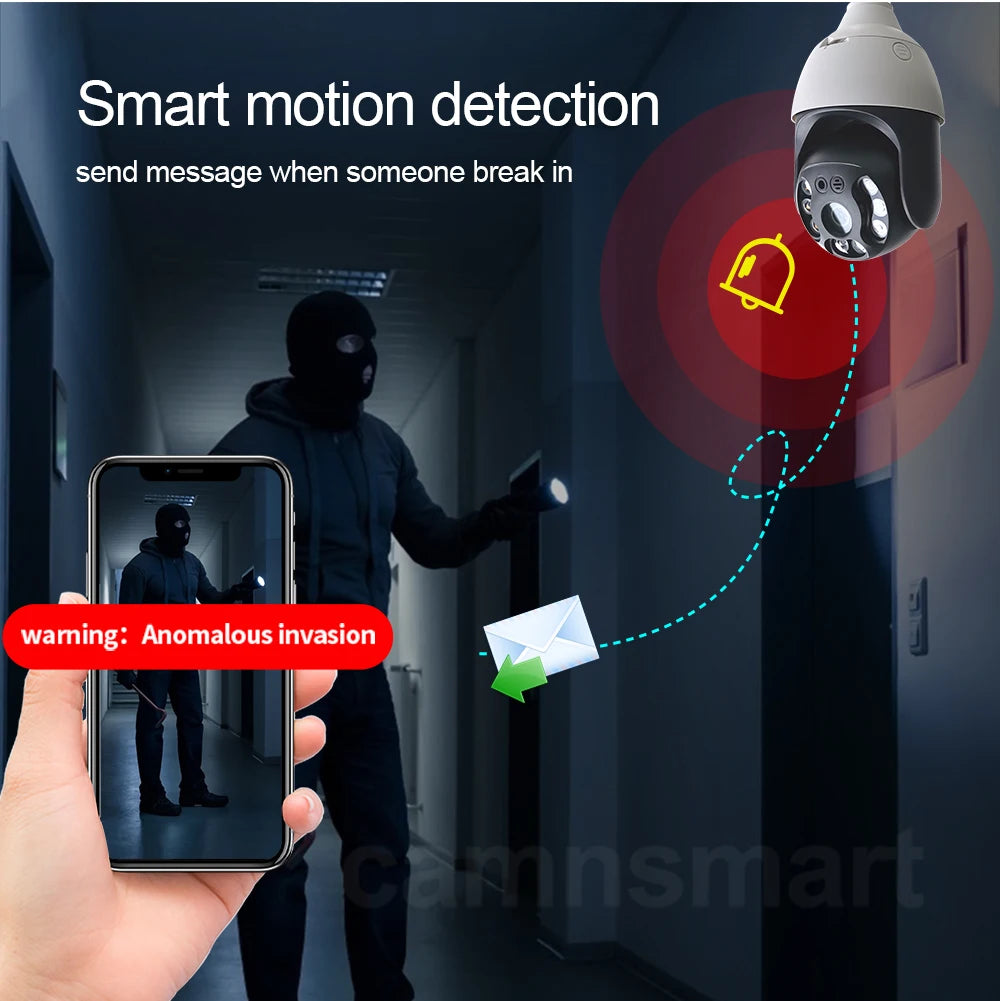Smart WIFI Bulb Security Camera