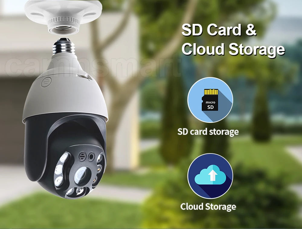 Smart WIFI Bulb Security Camera