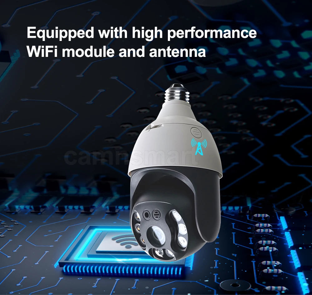 Smart WIFI Bulb Security Camera