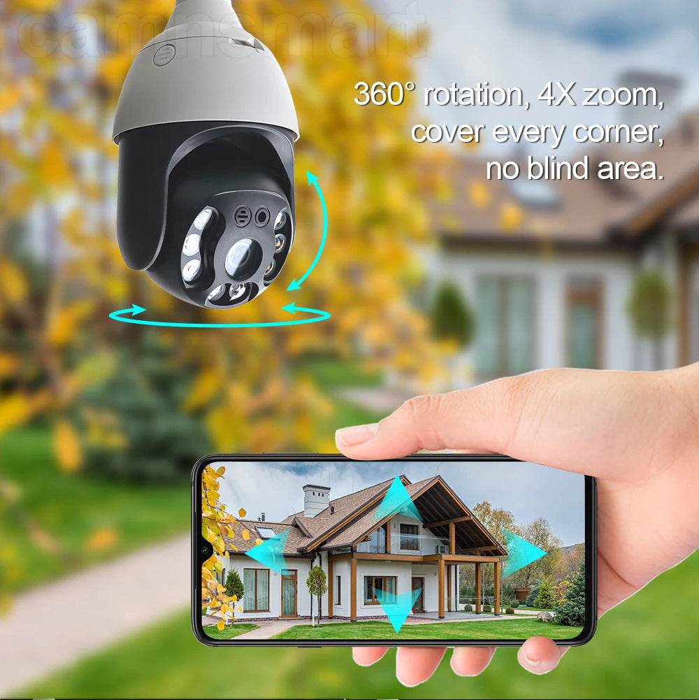 Smart WIFI Bulb Security Camera