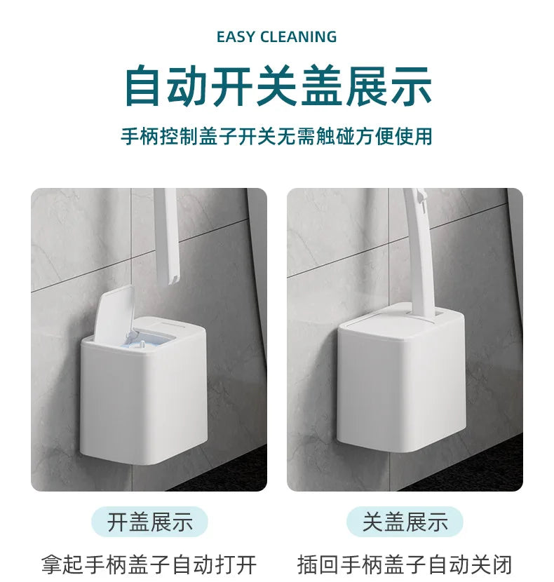 Wall-mounted Disposable Toilet Brush