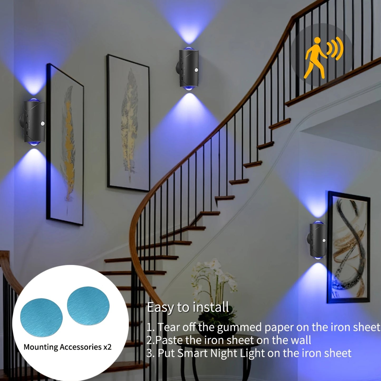 Rechargable Magnetic Motion Sensor Light