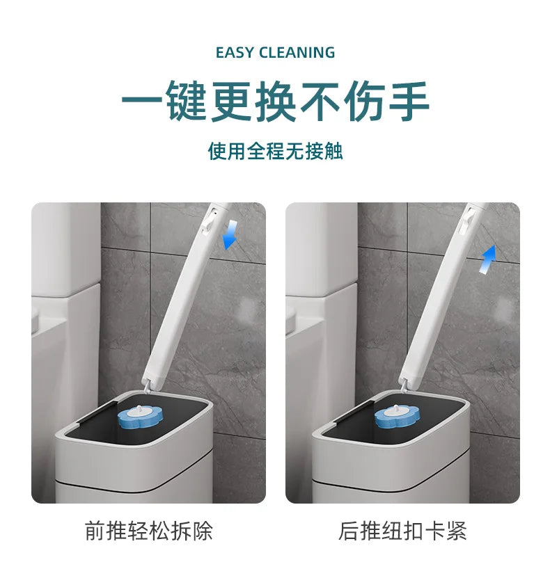 Wall-mounted Disposable Toilet Brush