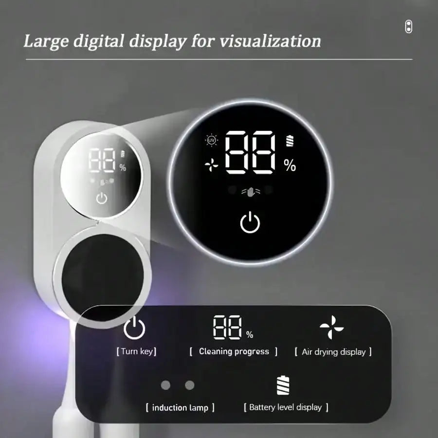 Wall-mounted Smart Toothbrush Holder & Sterilizer