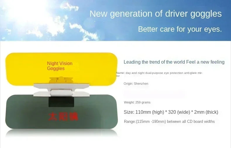 Day and Night Anti-Glare Visor