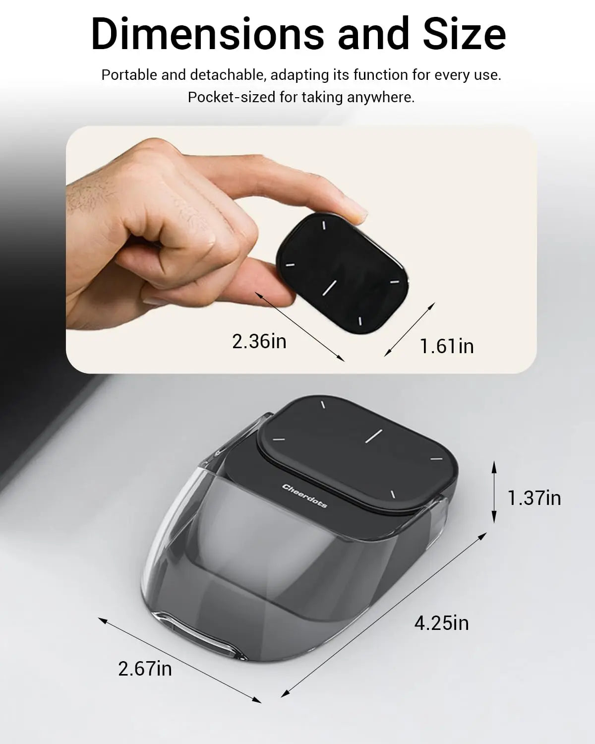 Wireless Detachable Air Mouse