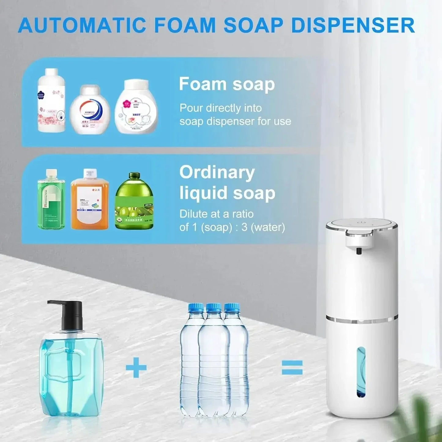 Auto Liquid Foam/Soap Dispenser