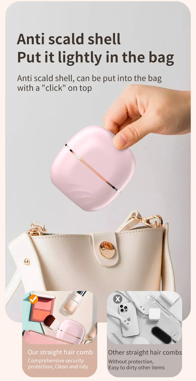 Mini Rechargeable Portable Hair Straightener