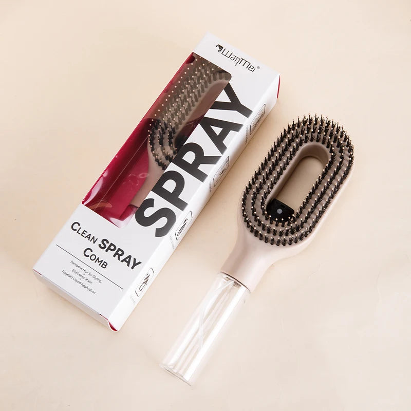 Water Spray Hair Brush Scalp Massage Brush