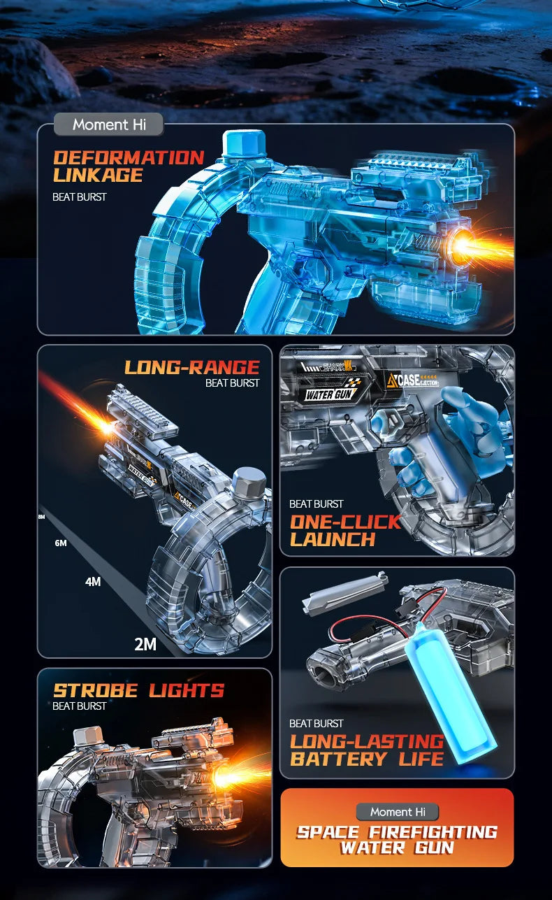 Space Electric Water Gun LED Lights