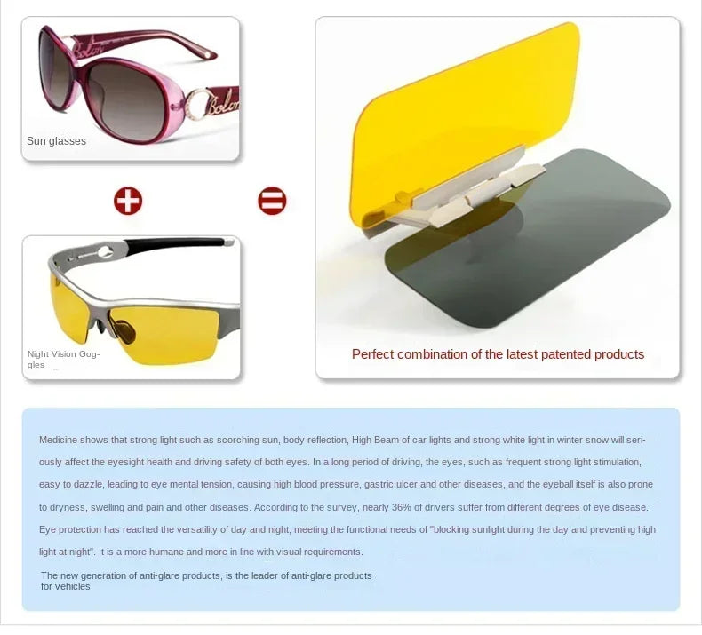Day and Night Anti-Glare Visor