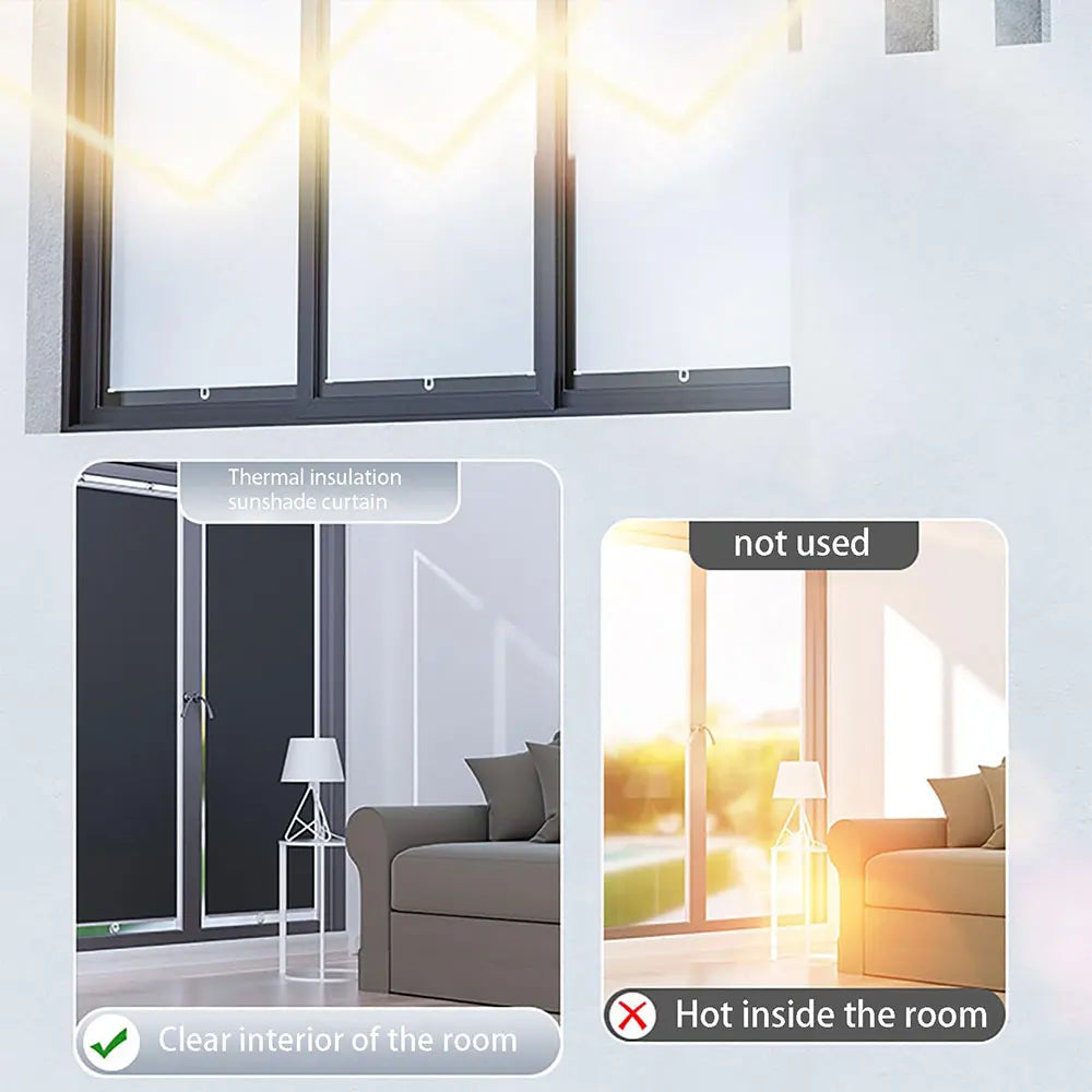 Drill-Free Roller Window Blinds