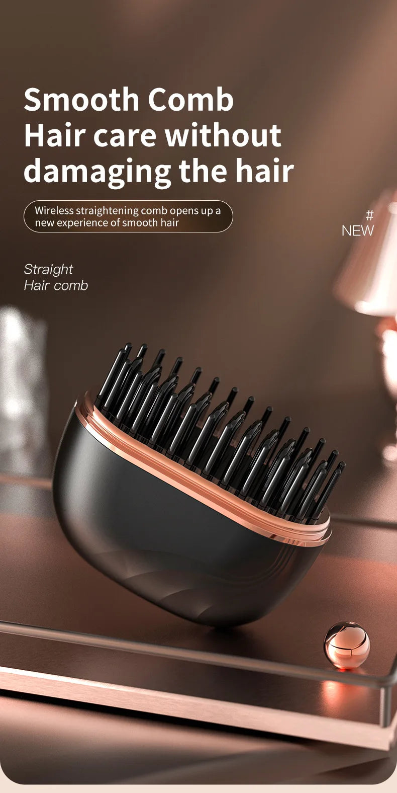 Mini Rechargeable Portable Hair Straightener
