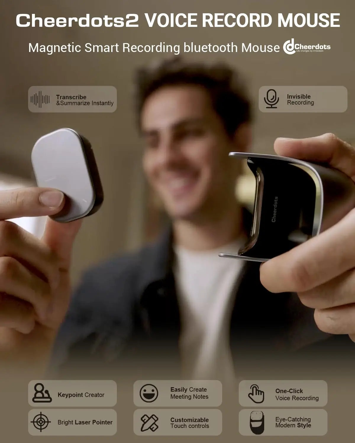 Wireless Detachable Air Mouse