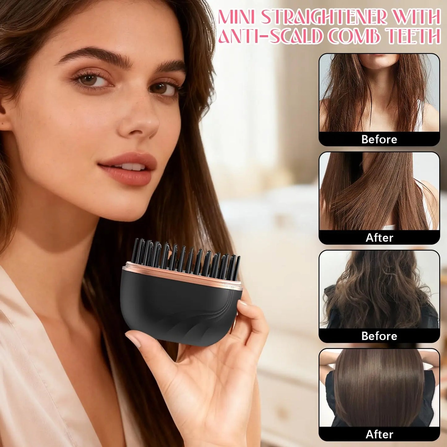 Mini Rechargeable Portable Hair Straightener