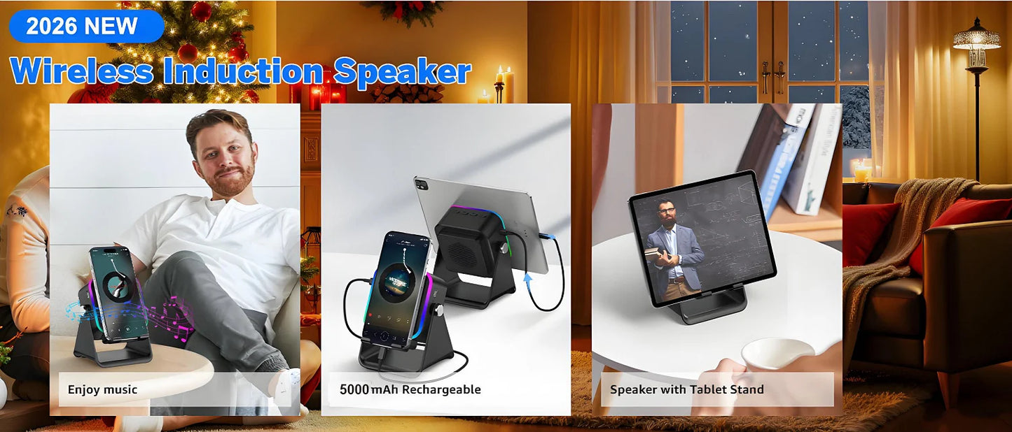 5 In 1 Wireless Induction Speaker