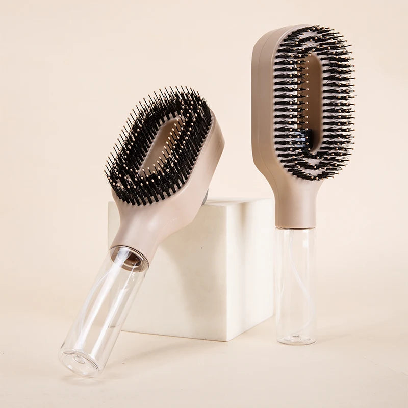 Water Spray Hair Brush Scalp Massage Brush