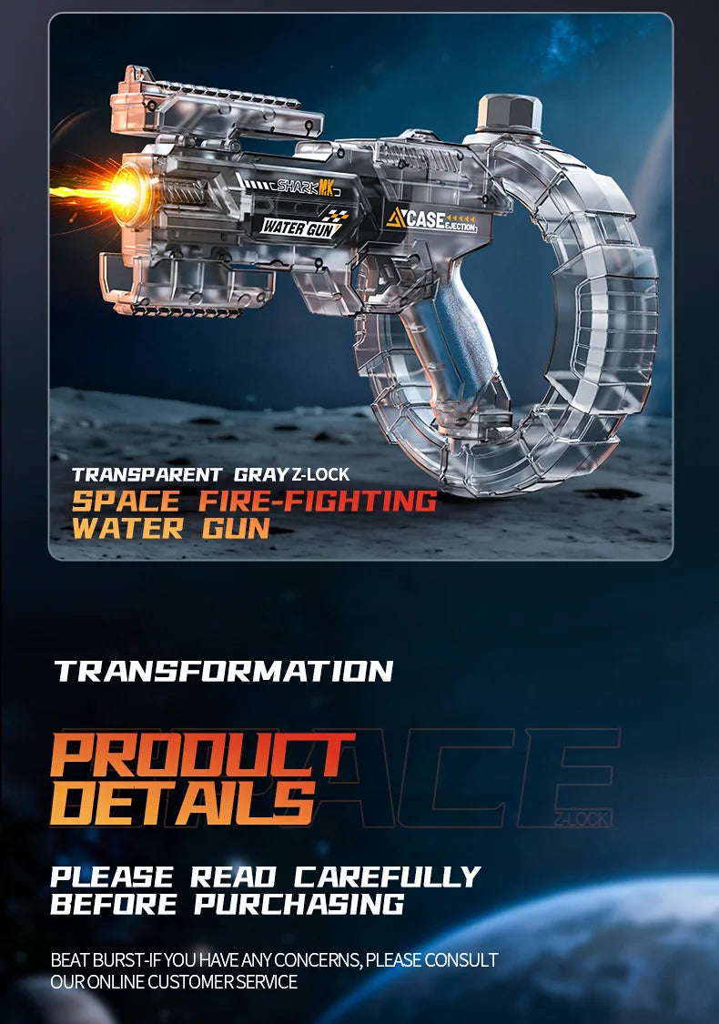 Space Electric Water Gun LED Lights