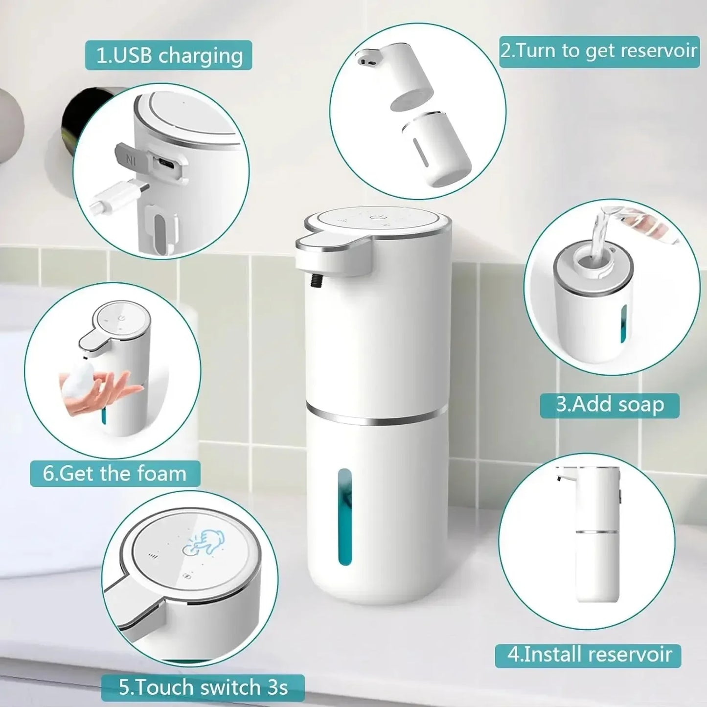 Auto Liquid Foam/Soap Dispenser