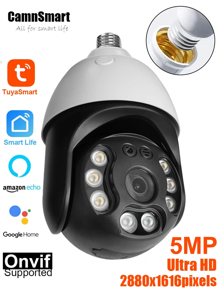 Smart WIFI Bulb Security Camera
