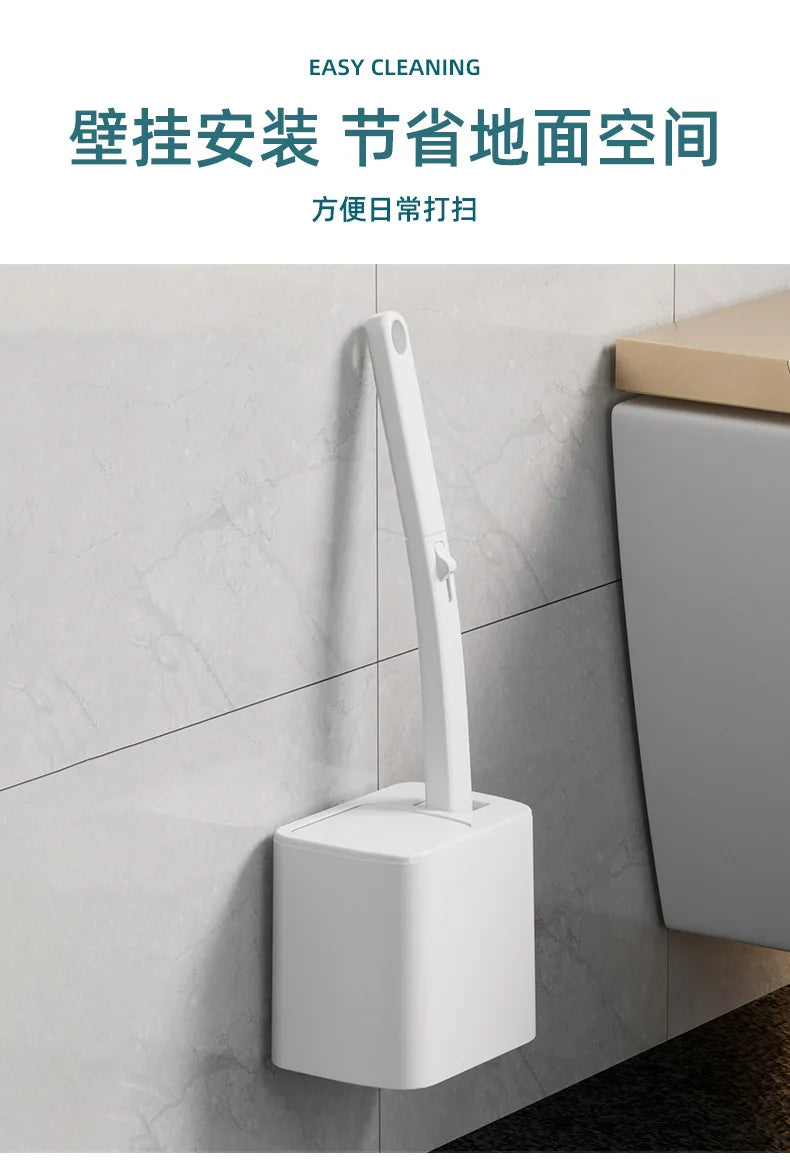 Wall-mounted Disposable Toilet Brush