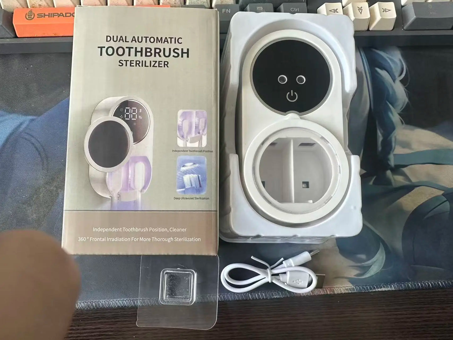 Wall-mounted Smart Toothbrush Holder & Sterilizer