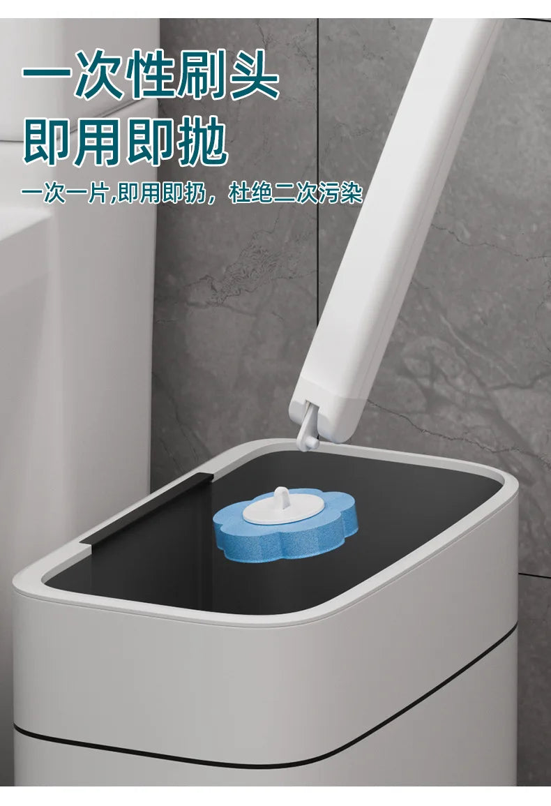Wall-mounted Disposable Toilet Brush