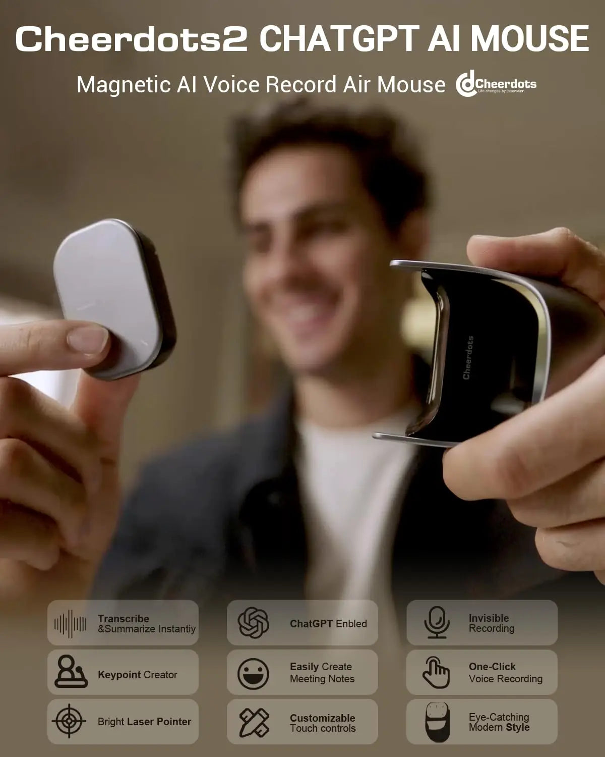 Wireless Detachable Air Mouse