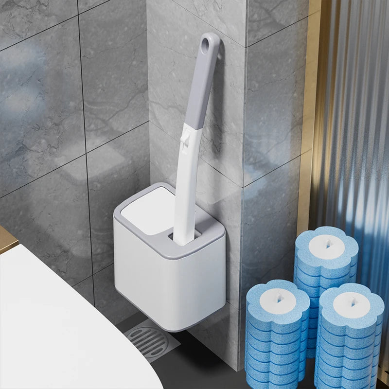 Wall-mounted Disposable Toilet Brush