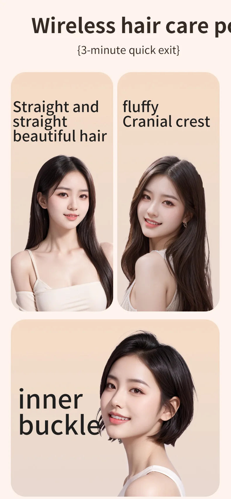 Mini Rechargeable Portable Hair Straightener