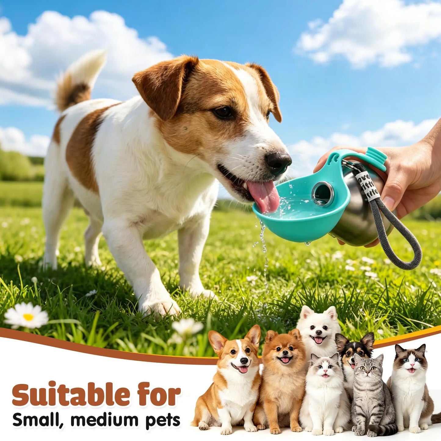 Stainless Steel Dog Water Bottle