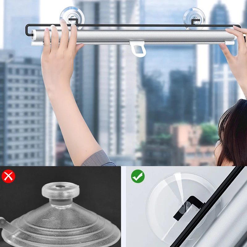 Drill-Free Roller Window Blinds